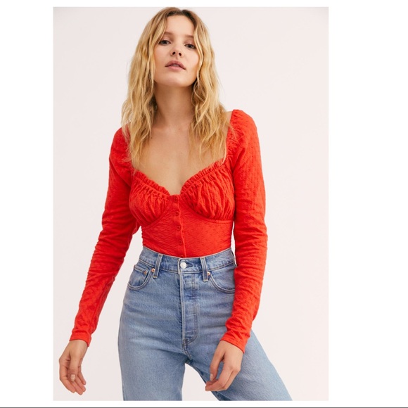 FREE PEOPLE BOHO LONG SLEEVES BUTTON DOWN TOP A2C - Picture 14 of 16